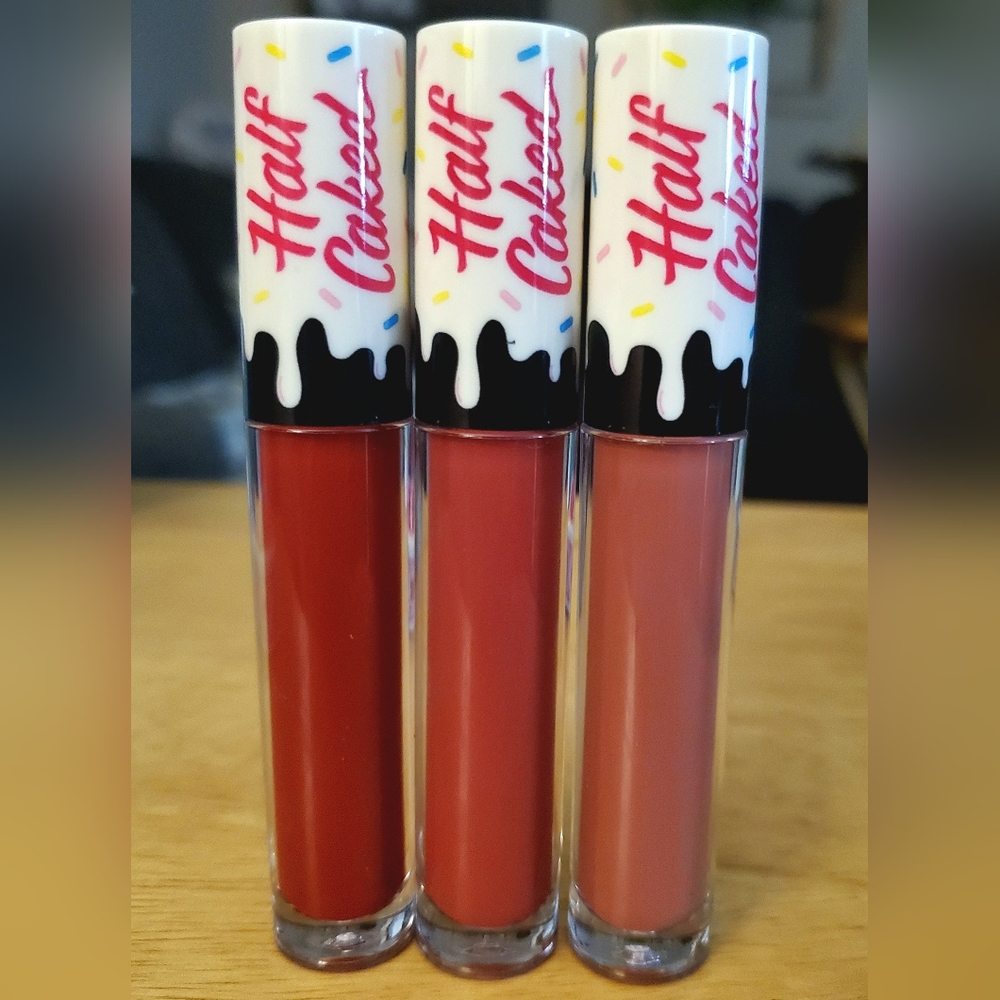 NIB Half Caked Liquid Lip Fondants Game Changer Trio